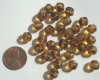 30 8mm Bumpy Speckled Golden Topaz Nuggets